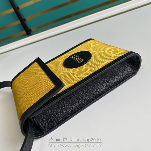 Gucci古馳包包 G家新款男包 625599 古奇男士小斜挎包 Gucci新款黃色手機包 gdj1401